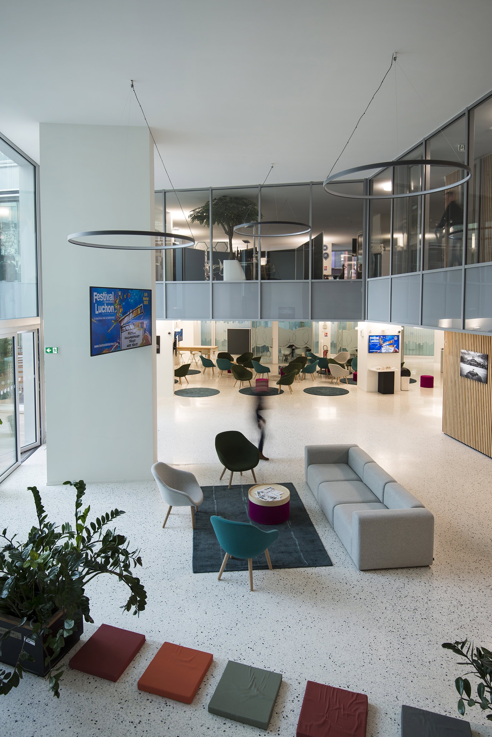 espace détente avec mobilier salon