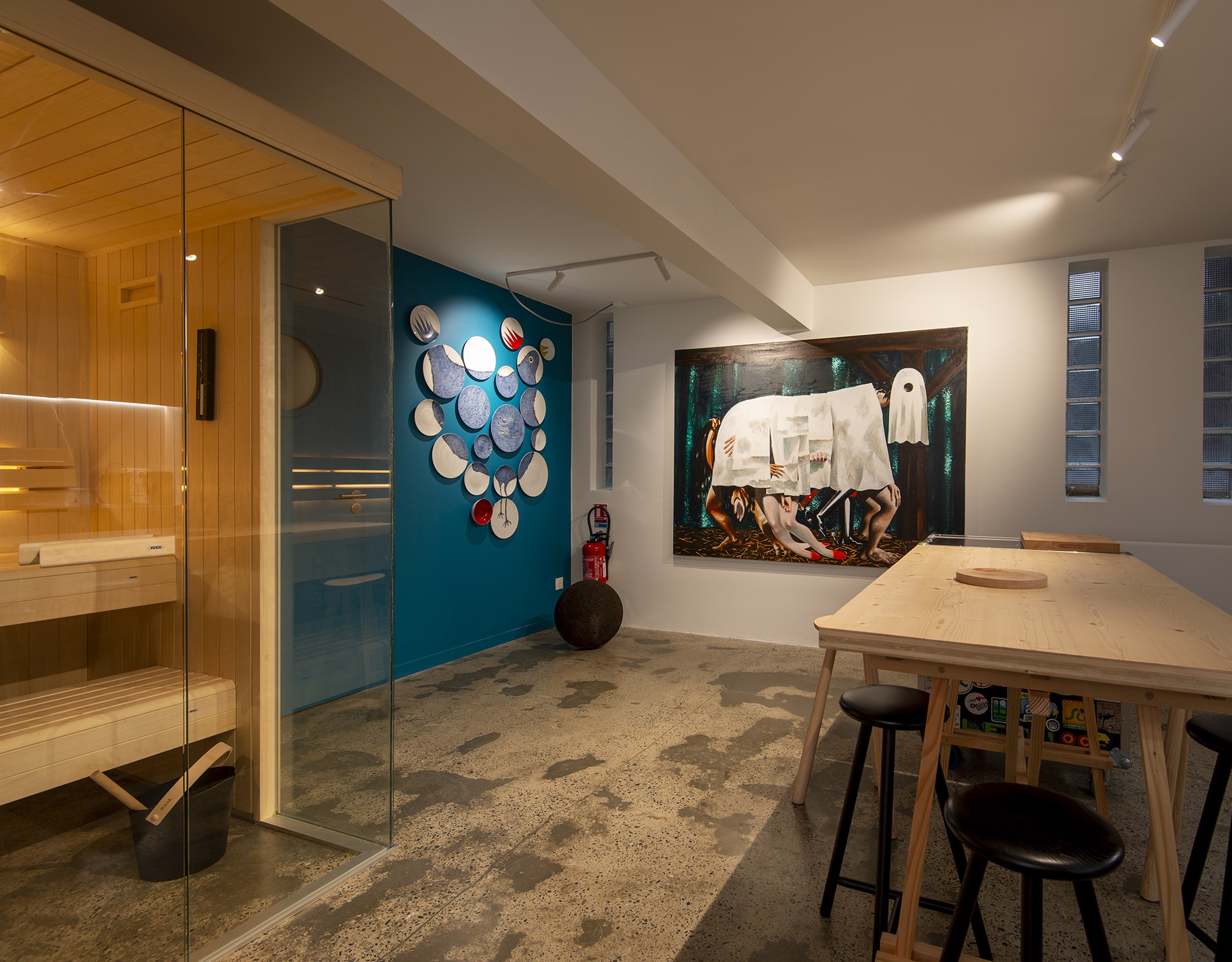 Espace détente avec sauna