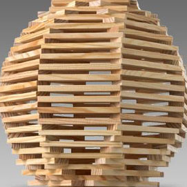 construction sphérique en bois