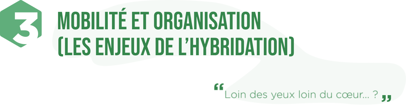 Mobilité et organisation : Les enjeux de l'hybridation (Loin des yeux loin du cœur... ?)